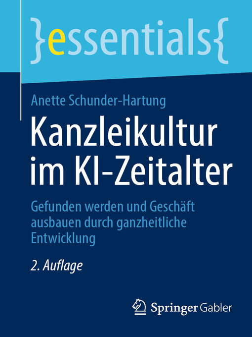 Title details for Kanzleikultur im KI-Zeitalter by Anette Schunder-Hartung - Available